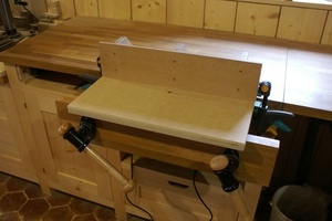 Tablette en position de travail