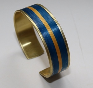 Bijoux laiton-marqueterie de paille