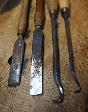 Outils de tournage forgés.