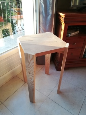 Tabouret chêne et sapin