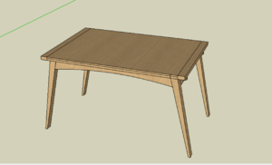 Table à rallonges par bout