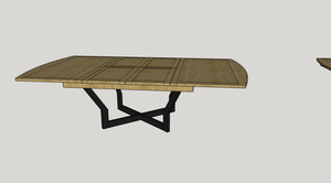 Table avec rallonges papillons