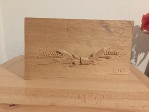 Prototype de sculpture pour trapèze d'horloge comtoise