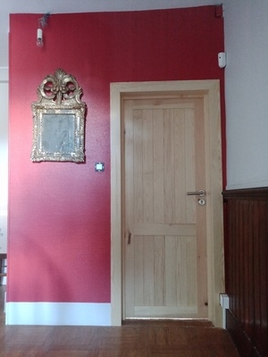 Bloc porte intérieur en pin