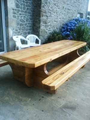 Table en robinier