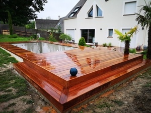 Terrasse bois à Saint Sauveur Sur Ecole