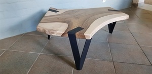 Table basse "Tranche de Noyer"