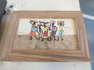 Marqueterie thème Africain