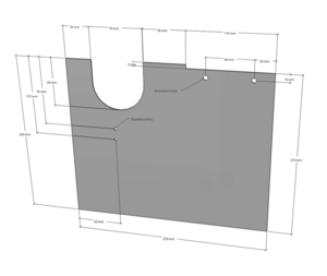 Pièces pour fermer les ouvertures dans le carter d'aspiration de la scie Kity 609