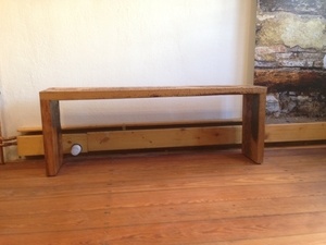 Petit Banc: récup et assemblage médiéval