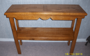 console de couloir en chene massif