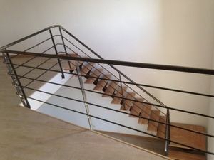 Escalier bois et métal