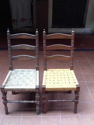 Rénovation de vieille chaise