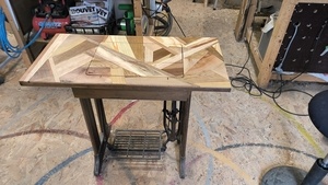 Rénovation plateau de machine à coudre