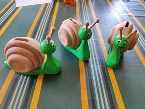 Tirelire escargot
