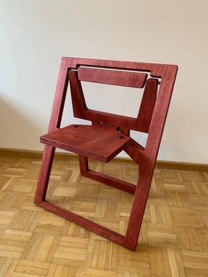 Projet CNC: chaise pliante (ep. 25mm pliée)