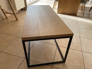 Table basse bois et métal