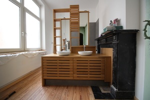 Meuble de salle de bain deux faces