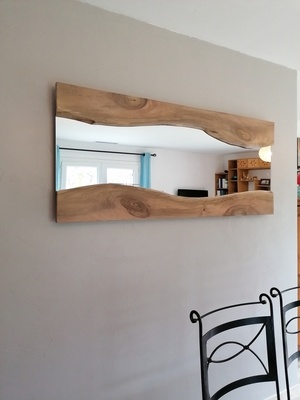 Premier miroir bois