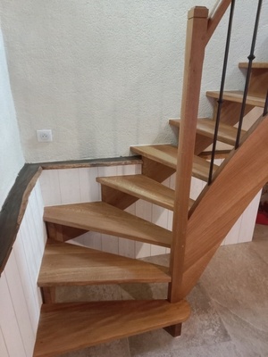 Escalier sur crémaillère