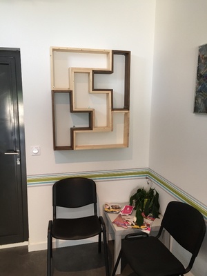 Bibliothèque murale Tetris