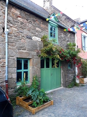 Création porte de garage à arc surbaissé