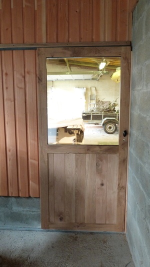 Porte coulissante pour l'atelier