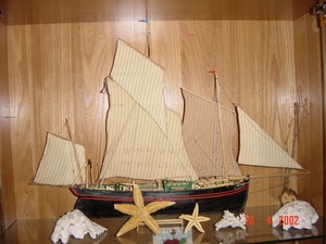 Maquette bateau Marie Adélaïde de Fécamp