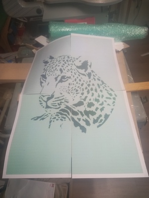 Cadre jaguar illuminé