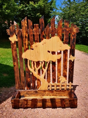 Mes gros bacs a fleurs style barrières