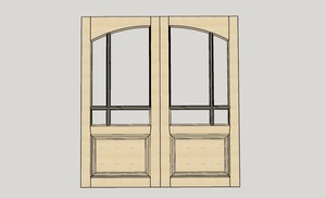 Porte traditionelle (pour epreuse de CAP menuisier fabricant)