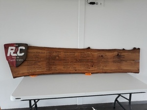 Blason rugby bois et résine epoxy