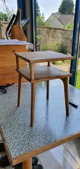 Table de chevet ouverte - Chêne