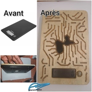 Balance de cuisine en bois