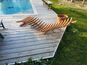 Chaise transat inspiration Lignum