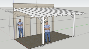 Pergola adossée