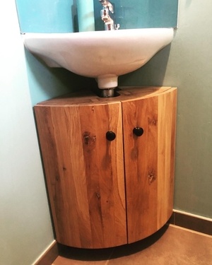 Meuble d'angle lavabo toilettes