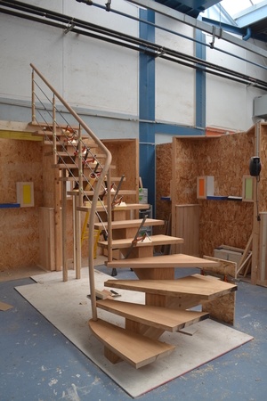 Escalier limon central