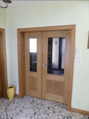 Porte d'intérieur en chêne massif