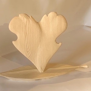 Porte bijoux cœur sur feuille