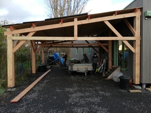 Carport 46 m2 en douglas