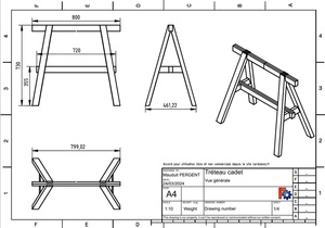 Tréteau cadet simplifié
