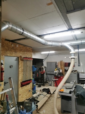 Aspiration de l'atelier