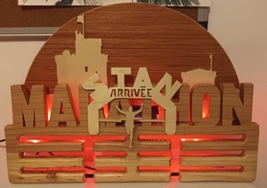 Support médailles pour un marathonien