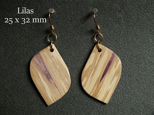 Boucles d'oreille en lilas