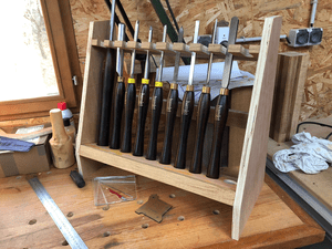 Support de gouges à tour à bois