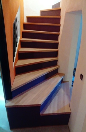 Réfection d'escalier.