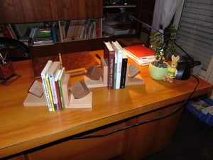 Deux serre livres pour mes petits enfants.