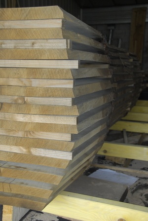 Réalisation de façades de cuisine en chêne massif