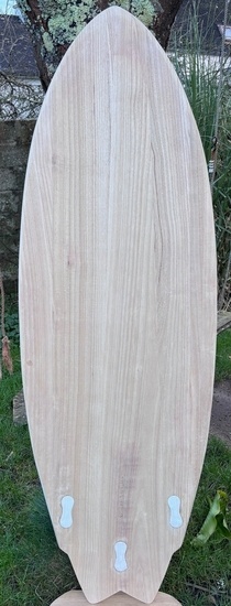 Surfboard hollow paulownia fish 5'10" x 20"1/4 x 2"